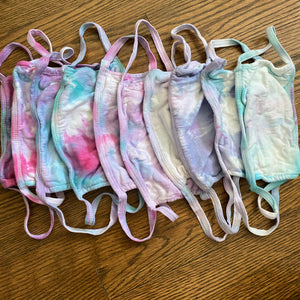 Tie dye reusable face masks