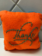 Felt Thanks Pillow