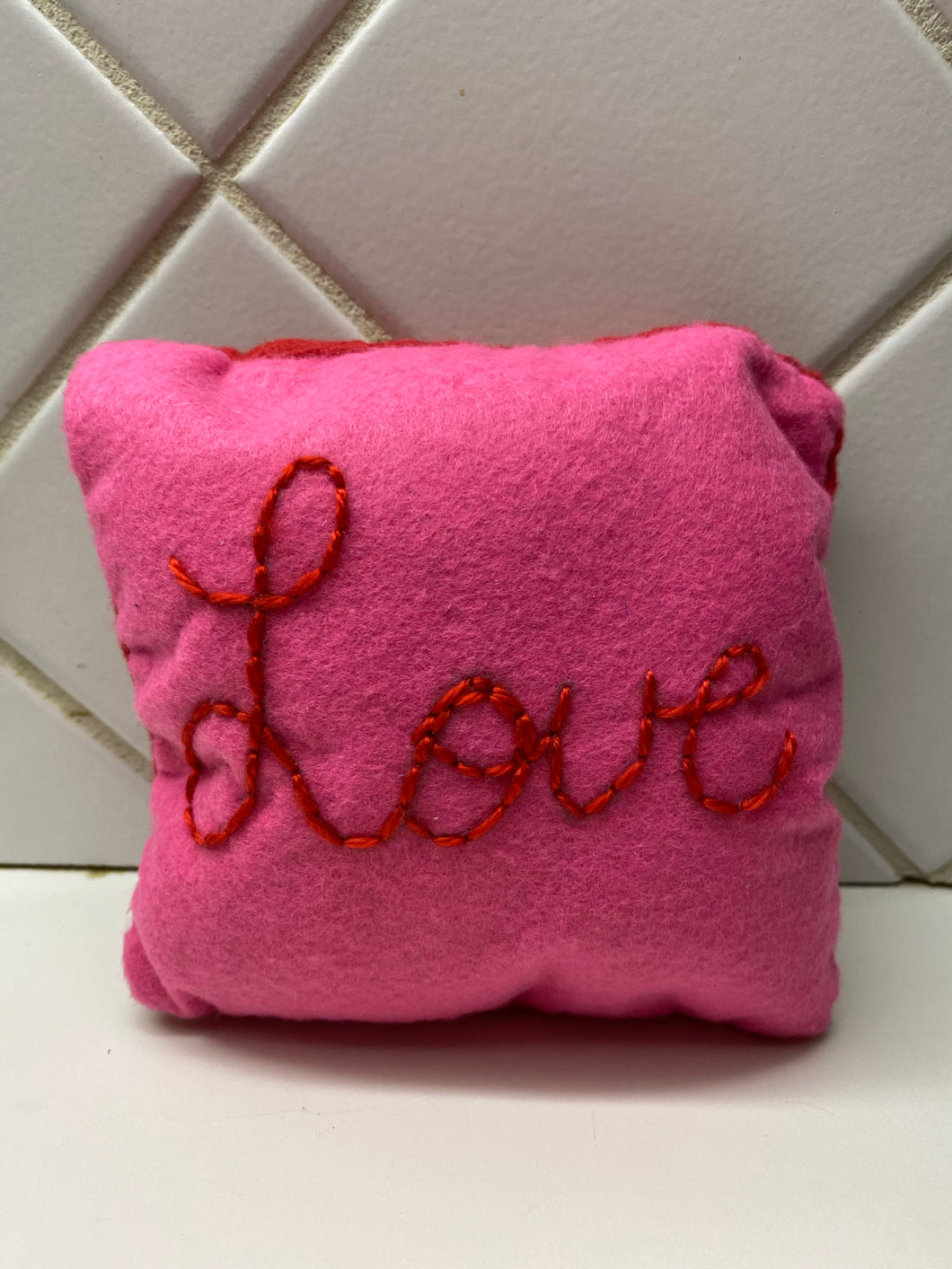 Felt love pillow